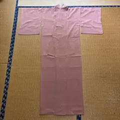 色無地 着物 くすみピンク　一つ紋入りのサムネイル