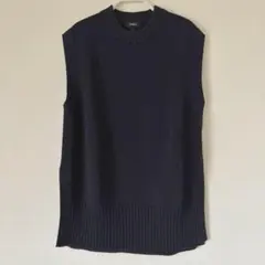 Theory セオリー ロングベスト ネイビー Sのサムネイル