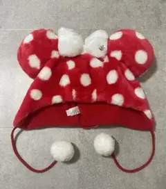 Disney ディズニー ミニーマウス ファンキャップ 水玉 ドット赤クリスマス
