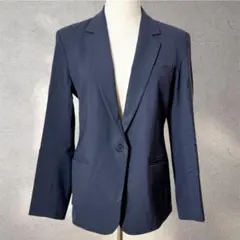 【セオリー】10サイズ/テーラードジャケット/ネイビー/コンサバ/オフィス/長袖