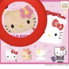 ハローキティ FACE巾着＆ポーチコレクション 日焼けキティポーチ