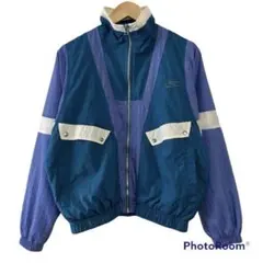 90s NIKE スウッシュ 刺繍 銀タグ マルチカラー ナイロンジャケット