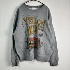 00s【美品】a.r.w アロー スウェット トレーナー 両面プリント グレー