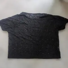 PAR ICI レース 半袖 Tシャツ ブラックのサムネイル