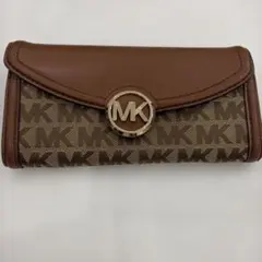 MICHAEL KORS 長財布 MKロゴ ブラウン - メルカリ