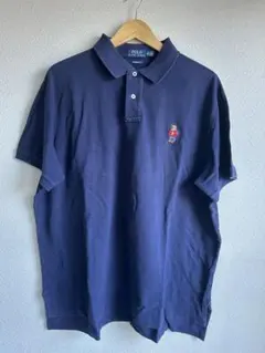 【古着】Polo Ralph Lauren ネイビー ポロシャツ