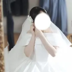 ウェディングドレス Aライン オフショルダー 二次会 前撮り 披露宴 韓国風