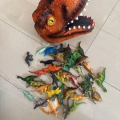 恐竜フィギュアセット ティラノサウルス収納