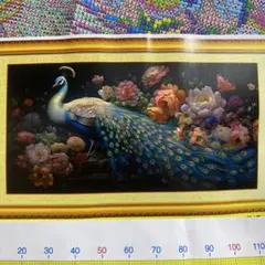児玉三鈴「孔雀」日本画 金箔・金泥仕様 共シール H-F - メルカリ