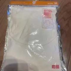 UNIQLO HEATTECH UネックT 八分袖　M ホワイト