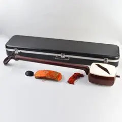 中古☆津軽三味線 紅木 丸打胴 一本樋 中棹 ハードケース付き☆ - メルカリ
