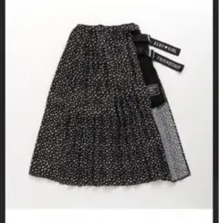 アルジー　スカート　パンツ　パンツセット　花柄　ブラック　ロングスカート