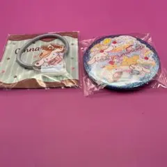 シナモロール　缶バッジ　ヘアゴムセット