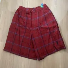 赤いチェックパンツ66-70cm