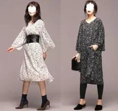 新品 nano universe 雑誌掲載 フレアワンピース定価9,180円