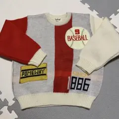 【お値下げ！】POMEWAY 野球デザイン セーター 110