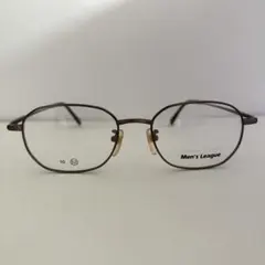 未使用 メンズ メガネフレーム スクエア メタル 眼鏡