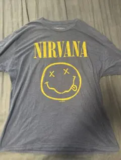 NIRVANA バンドTシャツ スマイルロゴ グレー