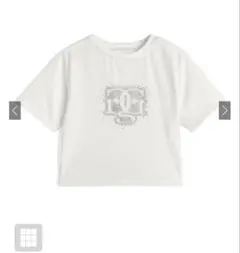 GRL ラインストーンロゴTシャツ pm782 オフホワイトのサムネイル