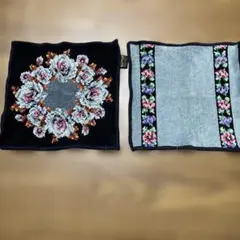 フェイラー花柄タオルハンカチ2枚セット