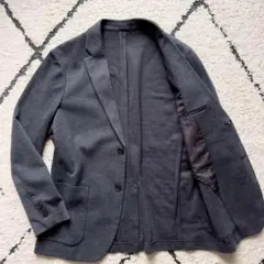 美品 ユニクロ コンフォートジャケット　テーラードジャケット　グレー　Sサイズ
