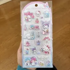 ジュエルマシュマロステッカー　マシュマロシール　正規品　宝石シール　キキララ