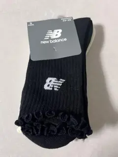 [未使用]New Balance フリル付きソックス 3足セット 23-25cm