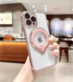 iPhone13 ピンク メッキ ケース カメラ レンズ フルカバー ラスト
