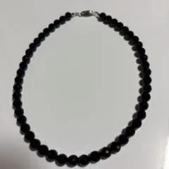 ファセットカットオニキスネックレス