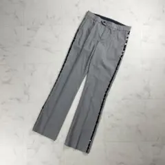 美品 JOSEPH ウール ストレートパンツ グレー サイズ34*TC1132