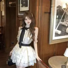 ウエストシェイプレースワンピース