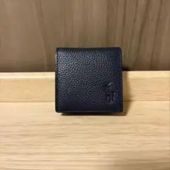 未使用級　ポロ ラルフローレン コインケース 小銭入れ ネイビー