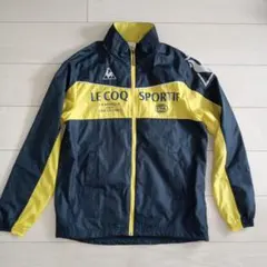 le coq sportif フルジップ ウインドジャケット メンズ M 紺×黄