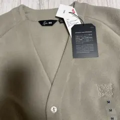 ユニクロ NEEDLES フリースオーバーサイズカーディガン M ベージュ