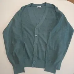 WEGO グリーン Vネック カーディガン