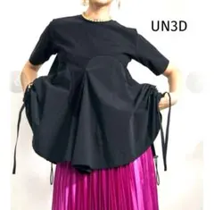 UN3D. ウェーブラインTシャツ ブラック 36 - メルカリ