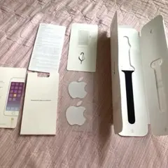 純正Apple Watch対応シリコン製バンド M/L片側のみワインカラー未使用