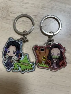 鬼滅の刃 ご当地キーホルダー 竈門ねずこ　胡蝶しのぶ