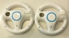 【美品】任天堂 Wii ハンドル ホワイト 2個セット