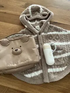 GELATO PIQUE フード付きポンチョ 80-90