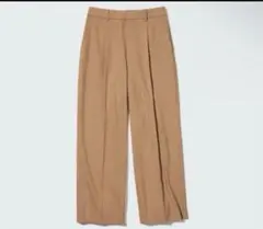 UNIQLO タックワイドパンツ ベージュ　460311