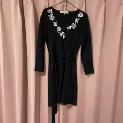 ビジューニットワンピース