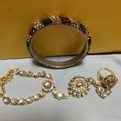 社交ダンス ベリーダンス ブレスレット アクセサリー オーロラストーン 腕輪