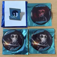 鬼滅の刃　獪岳　ものがたる眼差し缶バッジ　キャラクターモチーフピンズ　4点セット