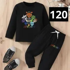 スプランキー　長袖　Tシャツ パンツ　セット　ブラック　120　t3