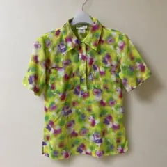 agnes b. PARIS アニエスべ半袖マルチカラーシャツ ブラウス36のサムネイル