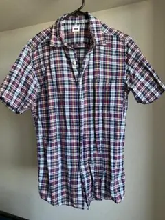 ユニクロ 半袖シャツ チェック柄 メンズ