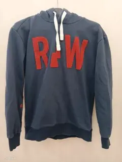 美品　G-STAR RAW フード付きパーカー メンズ　ネイビー Sサイズ　服