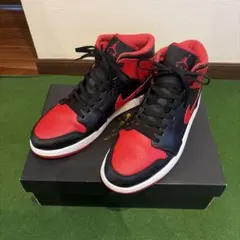 NIKE エアジョーダン1 Bredミッド 27.5cm