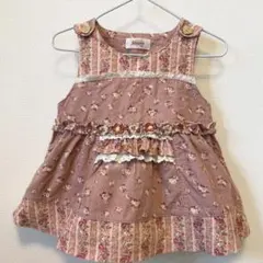 スーリー　souris ワンピース　チュニック　パンツ付き　花柄　女の子　秋　冬